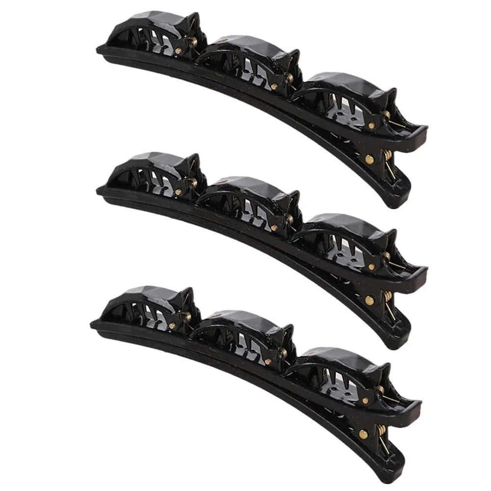 3 PCS Double Braiding Three-Word Clip Bangs Retro Style Hairpin Simple Hair Accessory alternate view