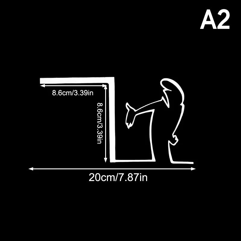 Minimalist La Linea Switch Sticker | Cartoon Power Switch Decal for Home Decor alternate view