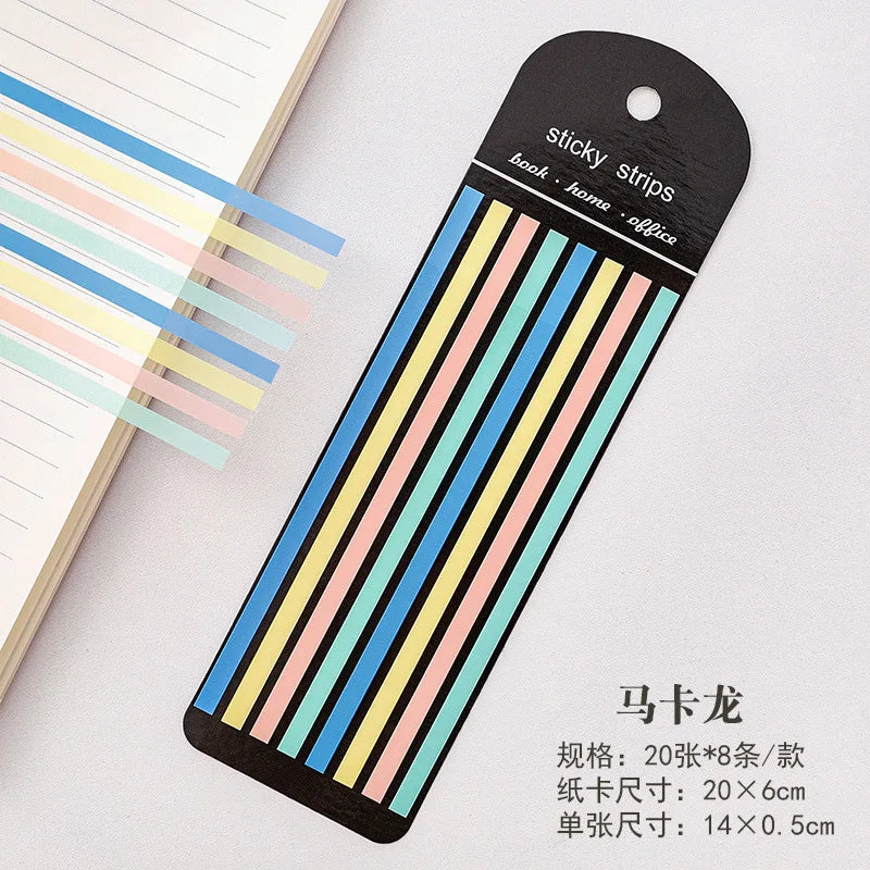 160Pcs Color Stickers Transparent Fluorescent Index Tabs | Sticky Note Flags for Scho alternate view