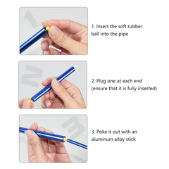 Aluminum Alloy Soft Pinball Launcher Gun | Fun Crackling Tube Toy alternate view