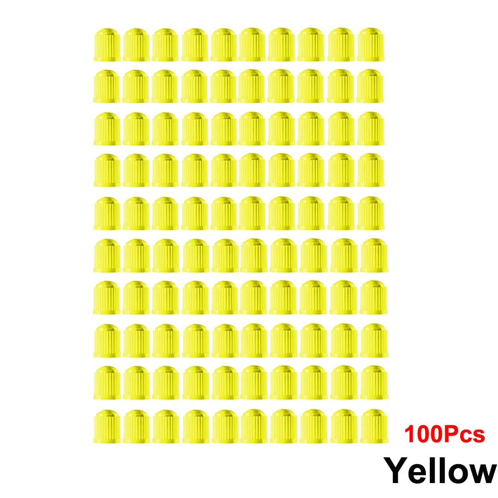 Plastic Tire Stem Valve Caps for Cars, SUVs, Trucks, Bikes and Motorcycles additional angle