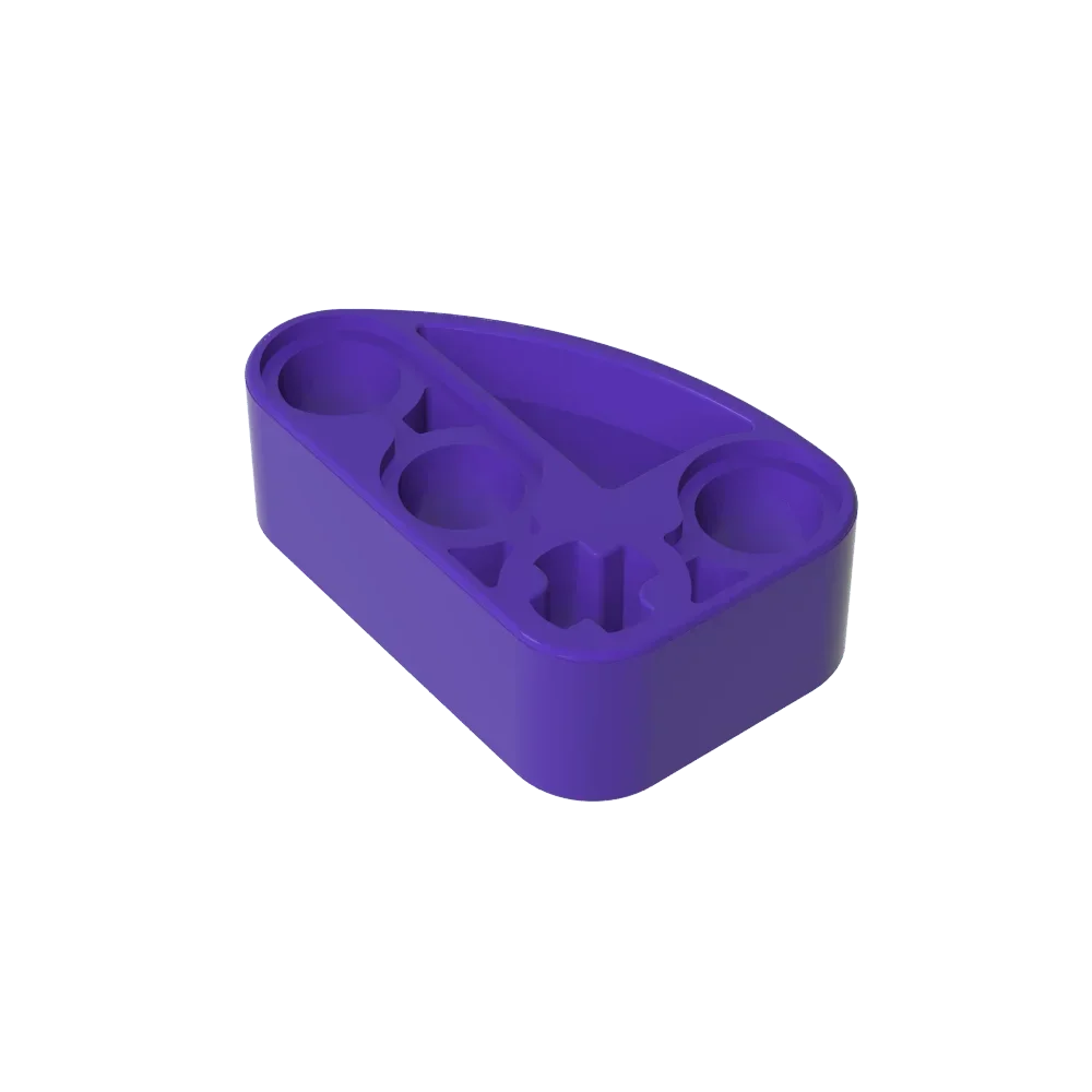 Gobricks GDS-2016 Technical Beam 2 x 3 L-Shape with Quarter Ellipse Thick | Building Blo detail view