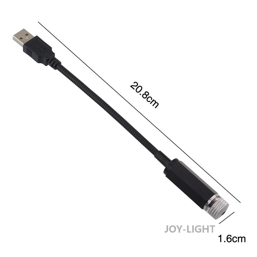 Green LED Starry Galaxy Lamp for Car Roof | USB Atmosphere Projector Light additional angle