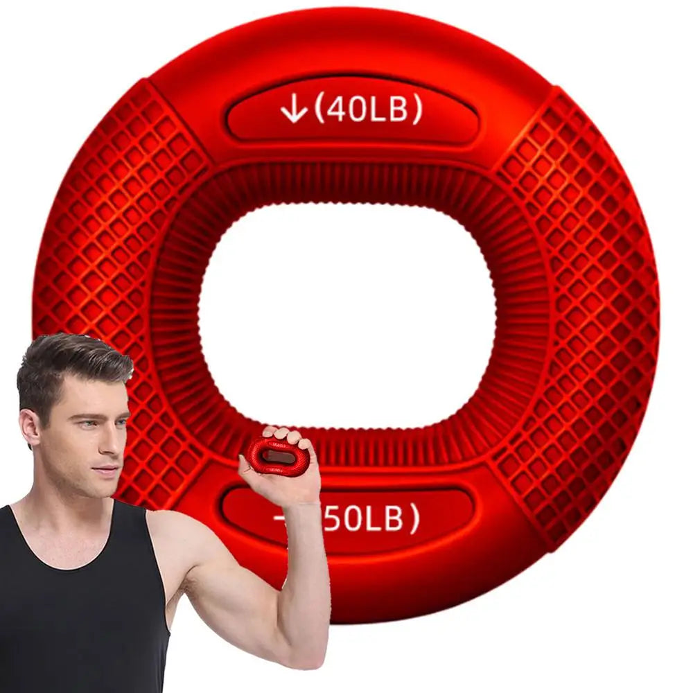 Silicone Finger Gripper Ring | Hand Muscle Strengthener for Grip Training and Wrist Reco detail view