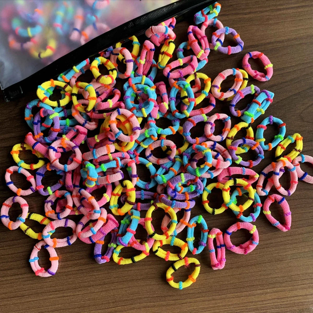Ties Rubber Band Kids Elastic Hair Leagues Girl Hair for Children additional angle