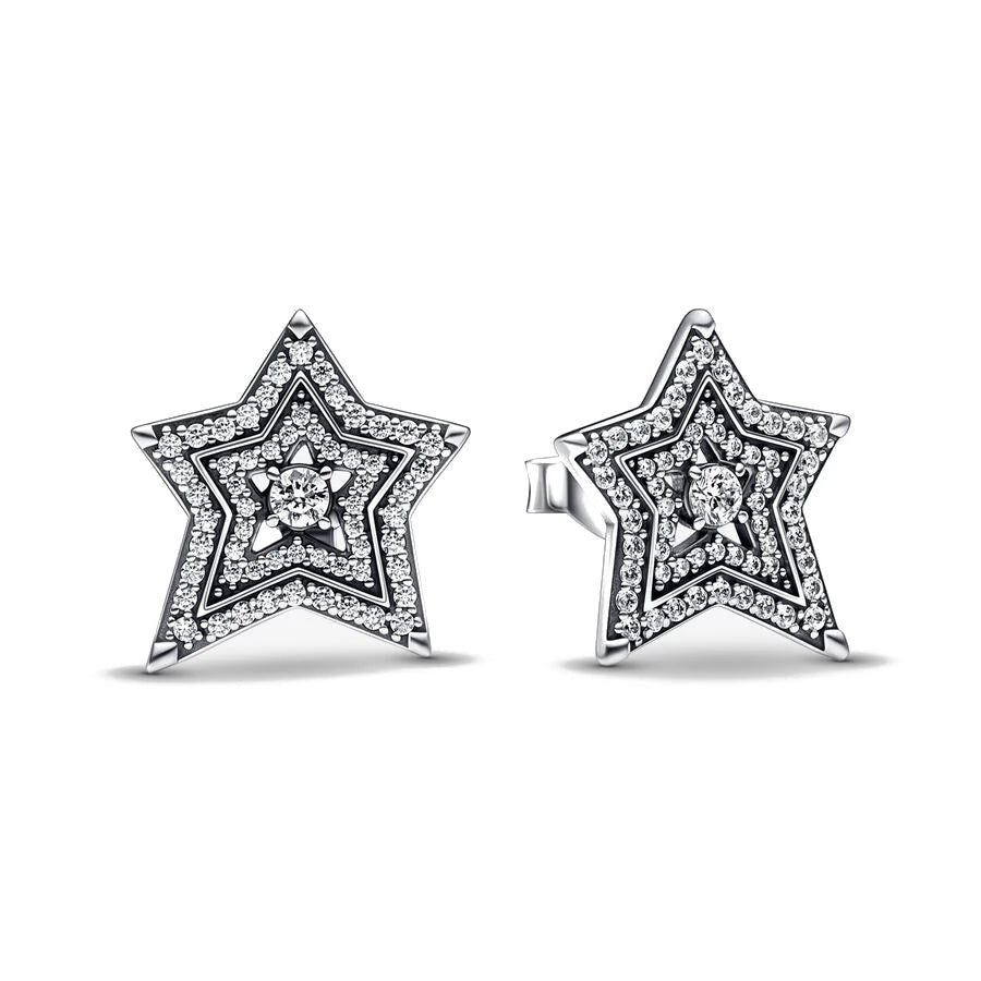 Hot Sell Double Hoop Five-pointed Star Fit Original Charms Diy Fine Jewelry Gift For lifestyle view