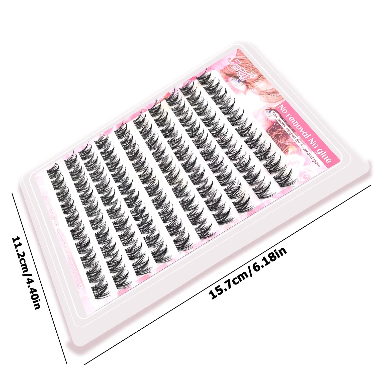 100/120pcs Self-Adhesive Eyelash Cluster Set Doll & Cat Eye Styles, Wispy, Curved, Lightweight, Natural to Glamorous Look