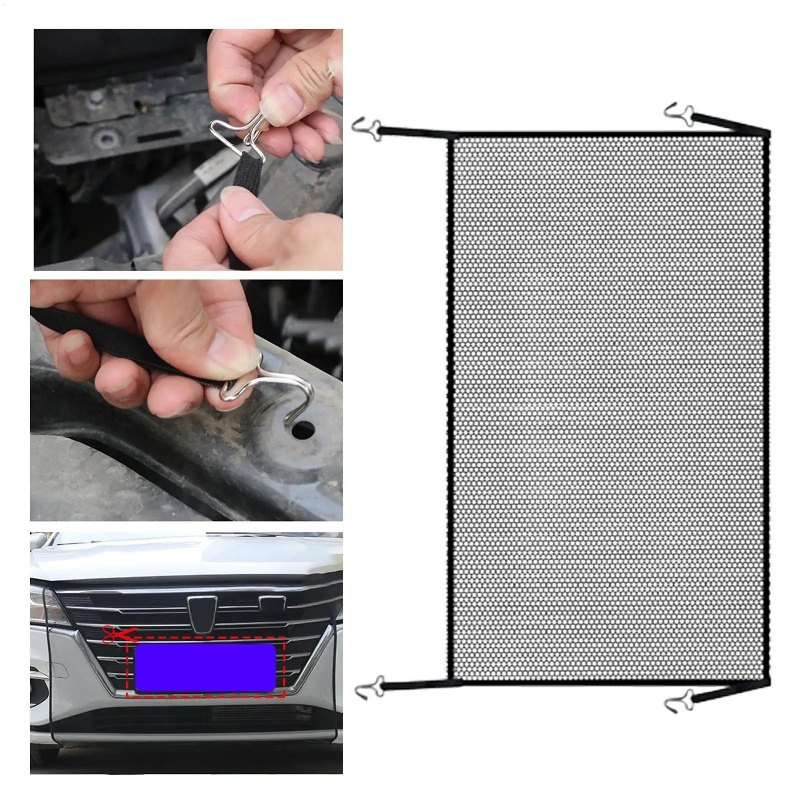 Car Net Barrier Universal Rat Resistant Anti Insect Car Condenser Protective Net Bugs Air Radiator Automotive Grille Guard