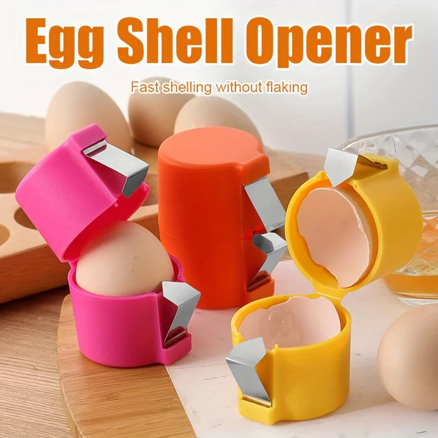 Manual Egg Shell Opener | Non-Stick Plastic Egg Cracker for Raw and Boiled Eggs alternate view