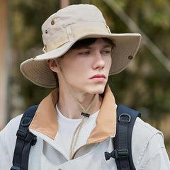 Outdoor Sun Protection Bucket Hat | UV Face Cover Cap for Hiking and Camping alternate view