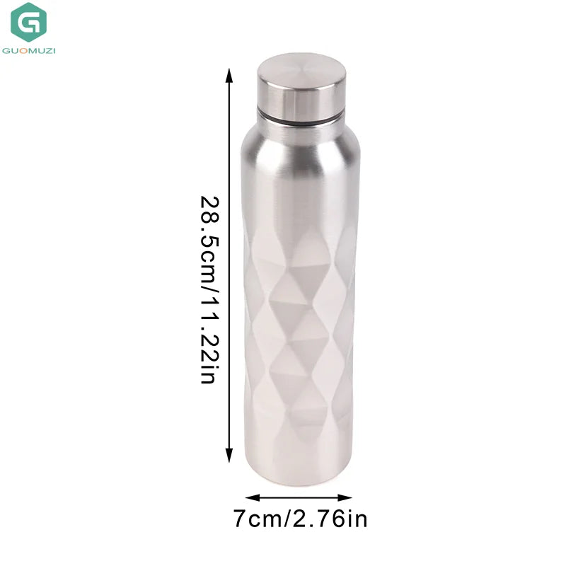 1000ML Metal Flask Drinkware Camping Sports Gym Single-Wall Stainless Water Bottle additional angle