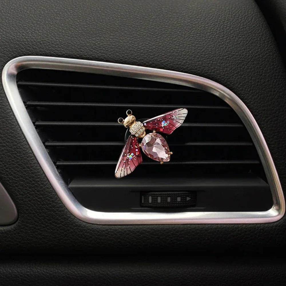 Butterfly Dragonfly Bee Car Perfume Clip Air Outlet Freshener lifestyle view