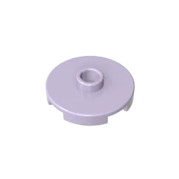 Gobricks GDS-1041 Fliese Rund 2x2 mit offener Noppe | Kompatibler Baustein für DIY-Lernsets