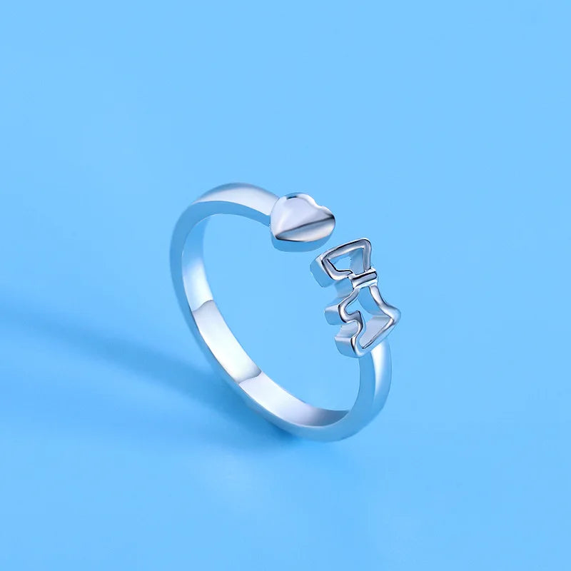 925 Sterling Silver Zircon Adjustable Ring | Women's Cocktail Jewelry alternate view