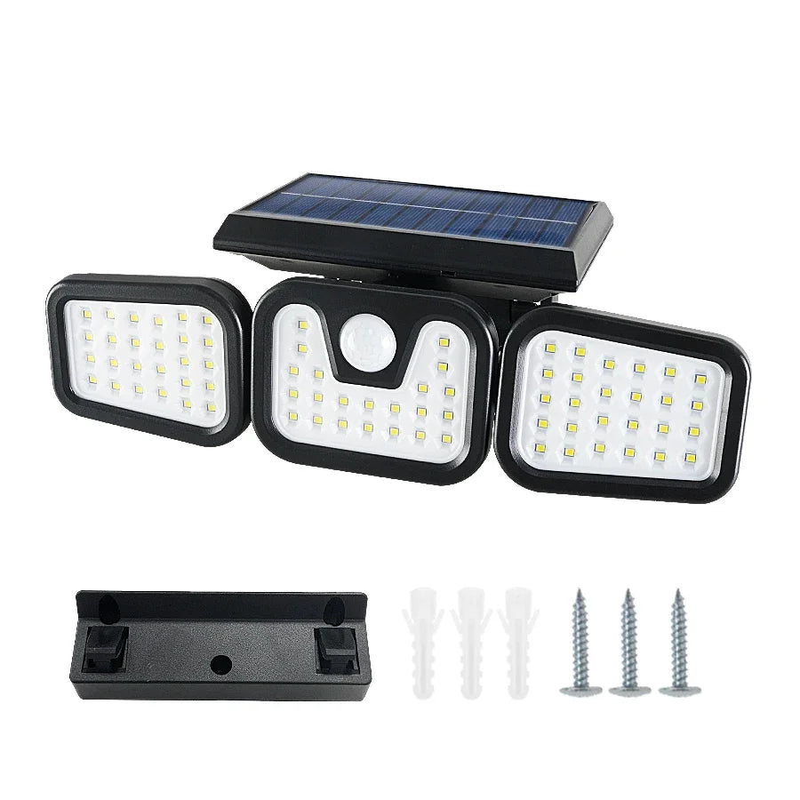 Led Solar Light Outdoor Motion Sensor Human Induction Adjustable Head Waterproof Sola alternate view