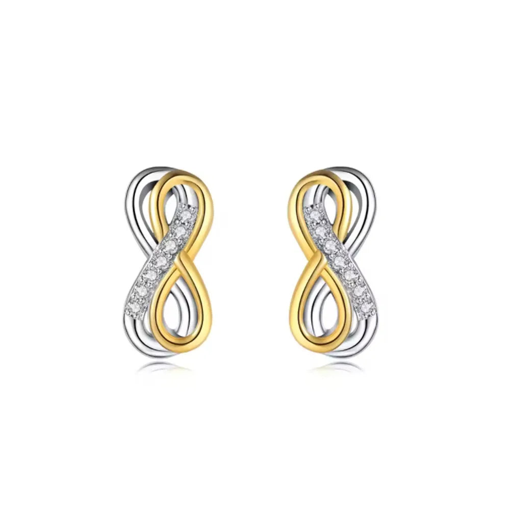 2026 New 925 Sterling Silver Cross Drop Earrings Gold Plated Fashion Jewelry for Women D detail view