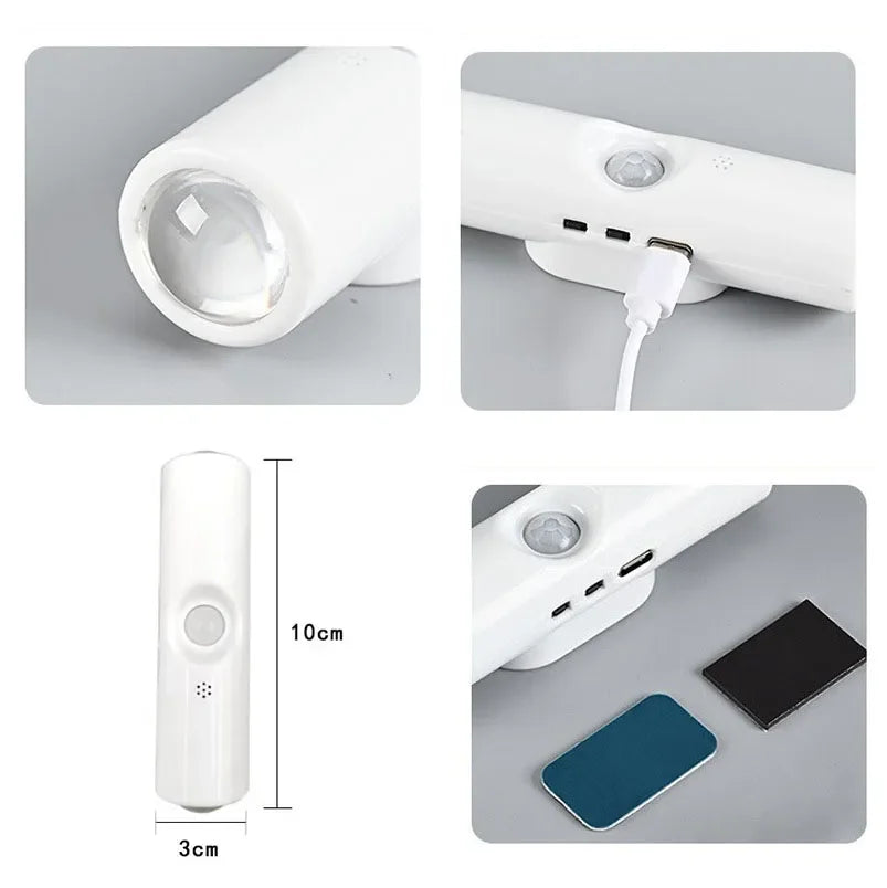 Rechargeable Motion Sensor RGB Night Light | Cat Eye Wall Lamp with 7-Color Changin additional angle