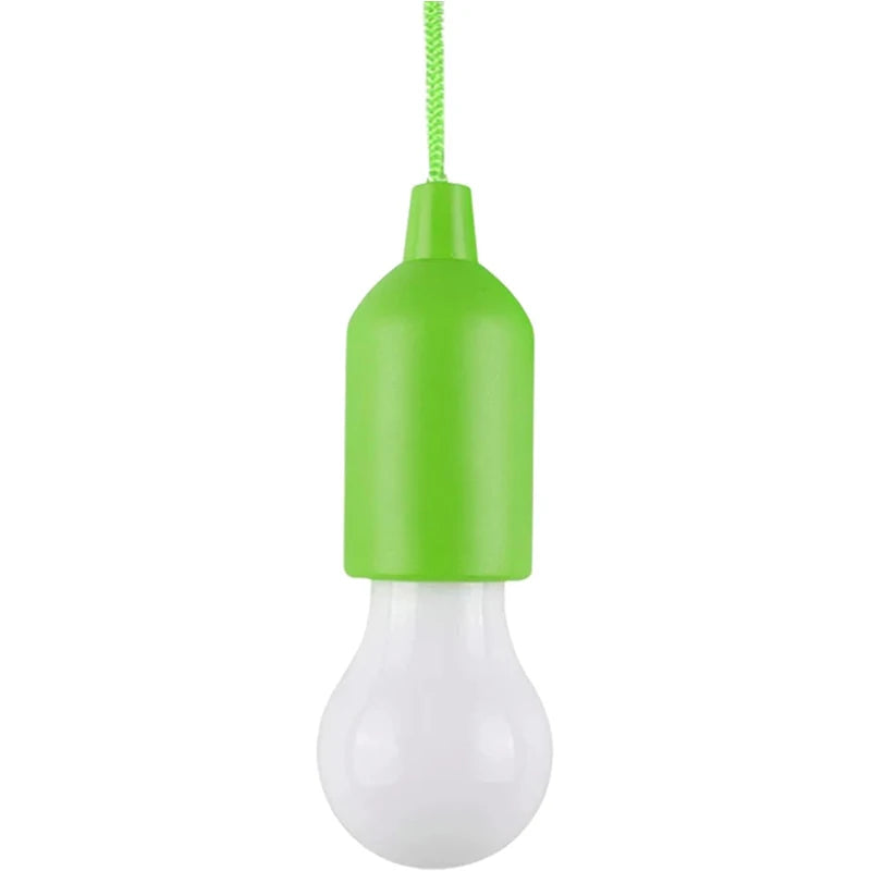 Battery Operated LED Pull Cord Light | Portable Hanging Lantern for Camping, Garden, lifestyle view