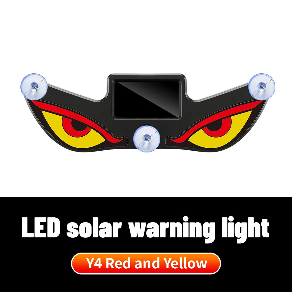 Monster Eye Antenna Flash Light | Solar Powered Car Decoration with Demon Eye Design detail view