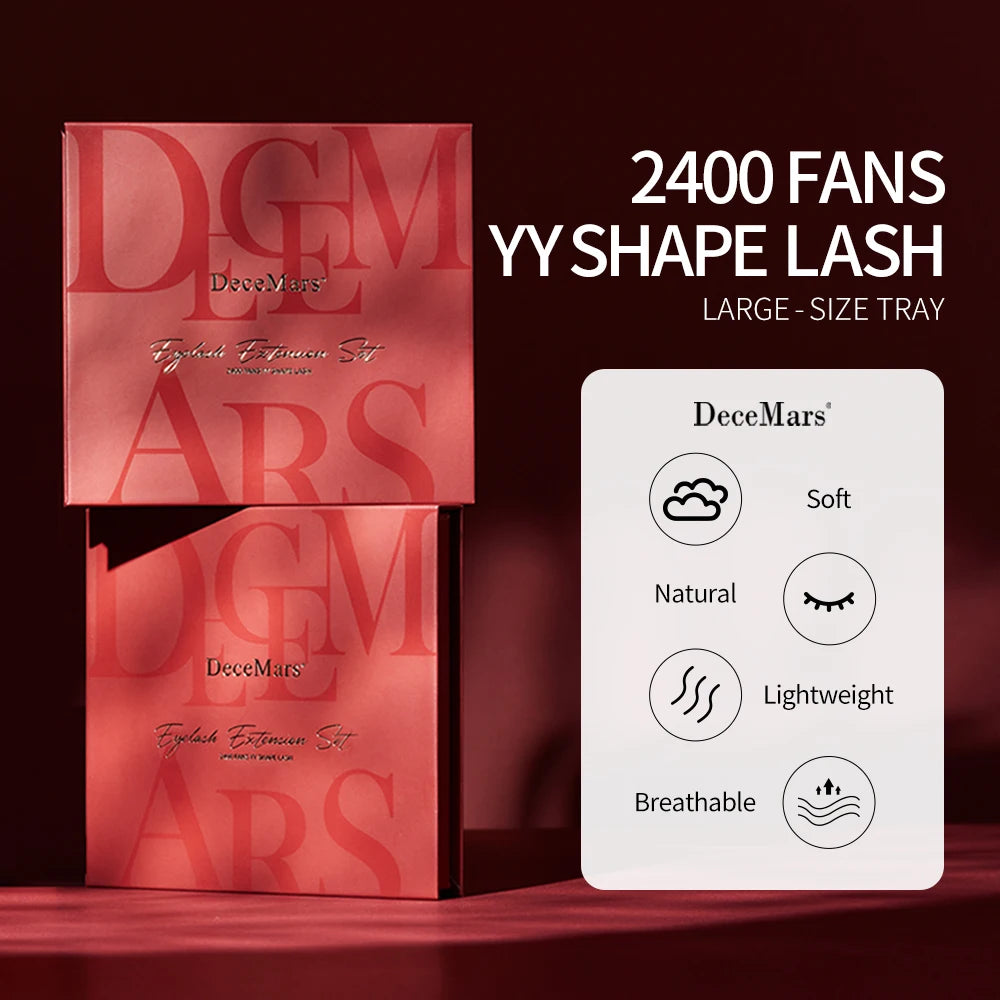 Large Amount YY Eyelash Extension Tray | 2400 Fans for Salons lifestyle view