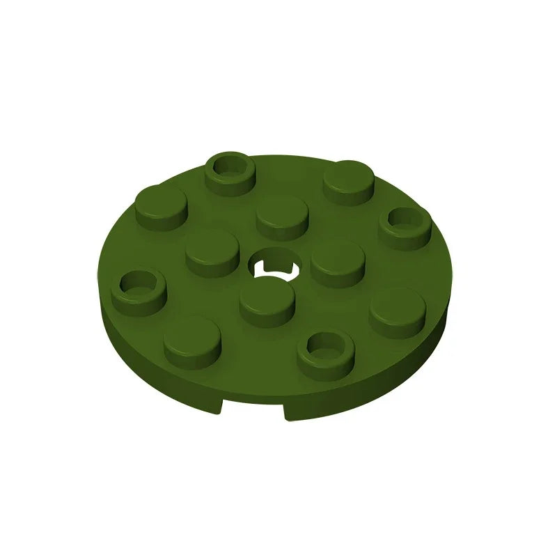 Gobricks GDS-841 Round Plate 4x4 with Hole | Compatible Building Block for DIY Creati alternate view