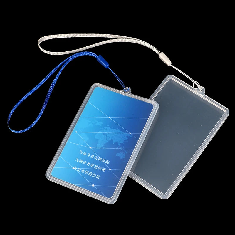 Waterproof Transparent Card Cover | Bus Pass ID Holder with Lanyard lifestyle view