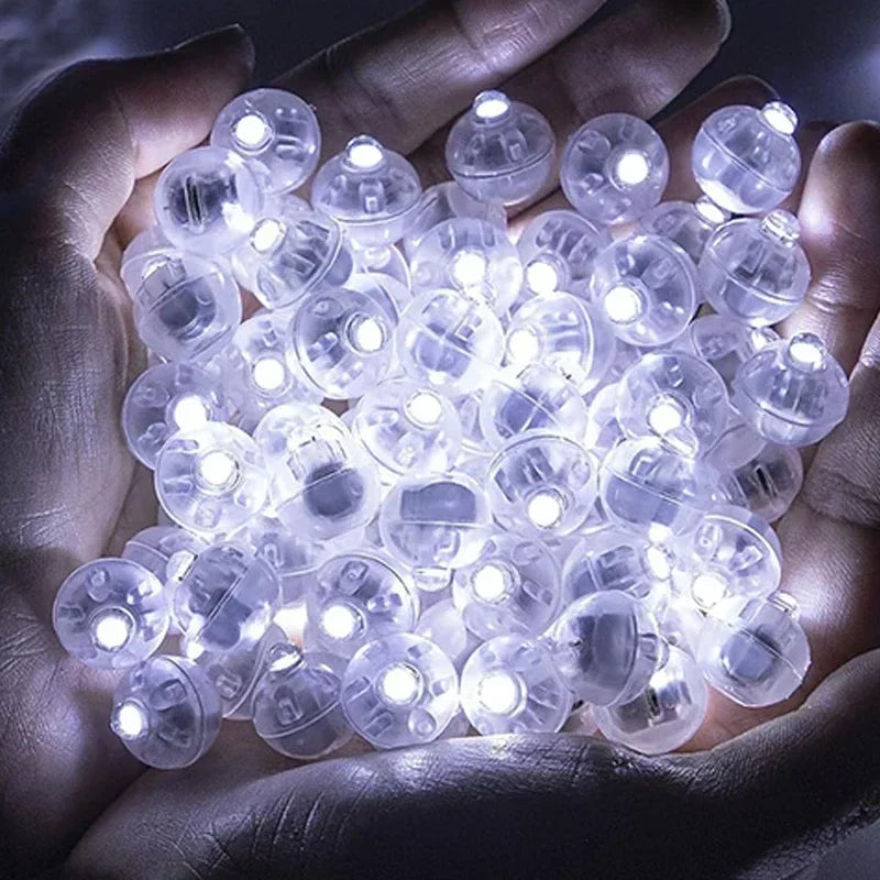 LED Balloon Light Colorful Flashing Luminous Tumbler Ball Lamp Lantern Light Christmas close-up view
