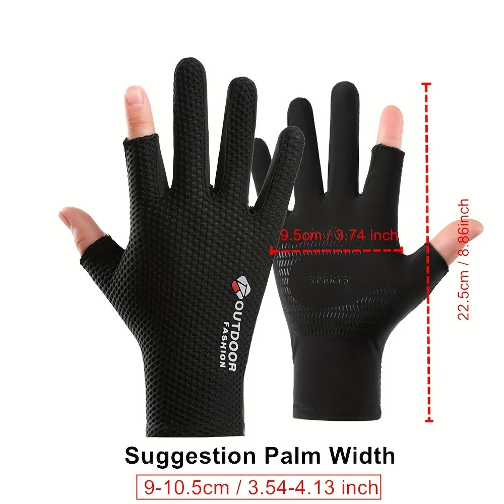 Summer Cycling Gloves Breathable Mesh Non-Slip Grip Touchscreen MTB Gloves Outdoor Qu lifestyle view