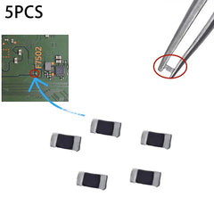 PlayStation 5 PS5 Motherboard Parts F7001, F7002, F7003; 5-Piece Set for Minor Fuse Repair or Fuse F