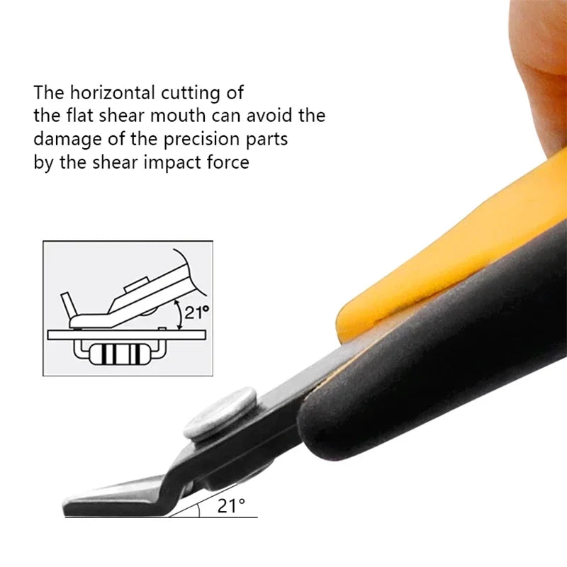 Long Nose Wire Cutters | Precision Cutting Pliers close-up view