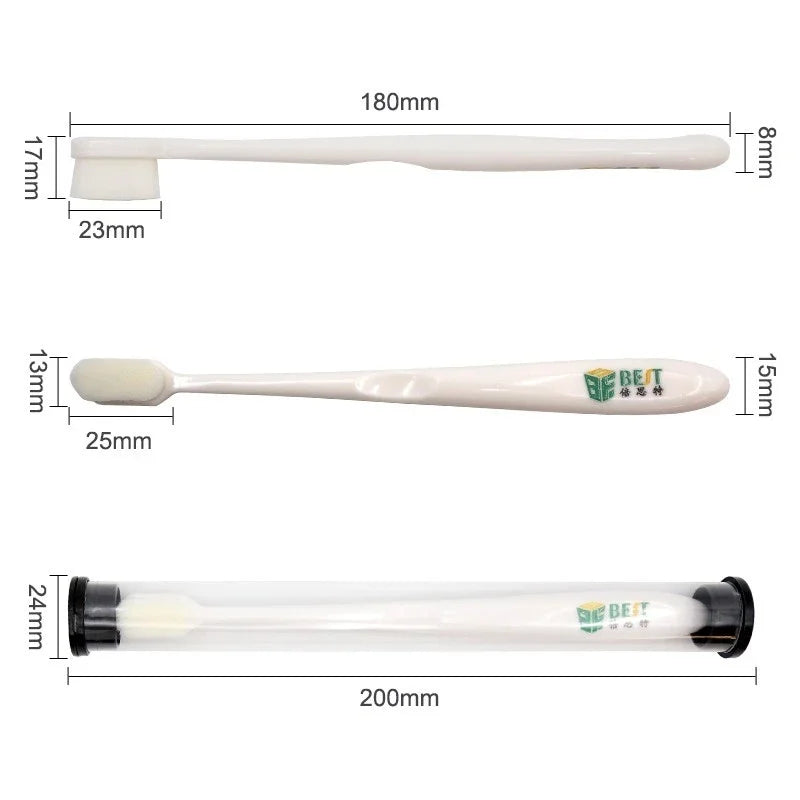 BST-82 PBT Fibre Cleaning Brush | Circuit Board IC Glue Removal Tool close-up view