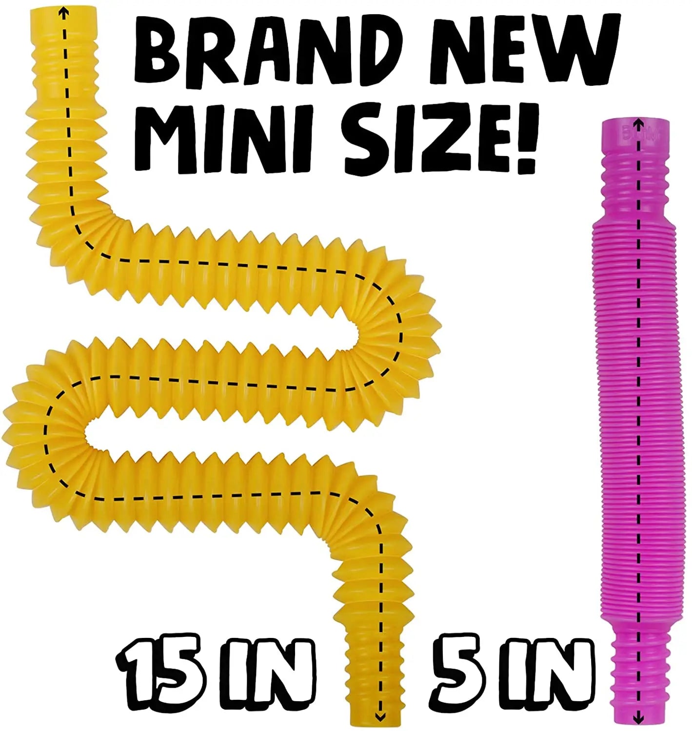 4 Pack Pop Tube Sensory Fidget Toy 4pcs Random Colorful Heavy-Duty for Construction Educ detail view