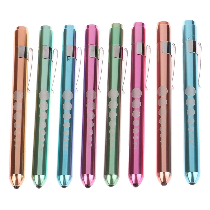 LED Medical Penlight with Pupil Gauge | Reusable Pocket Flashlight for Nurses and D additional angle