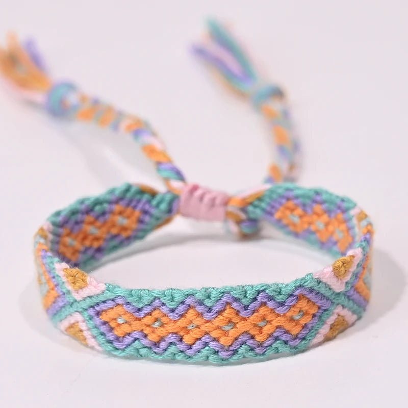 Rope Weave Bohemia Friendship Bracelet | Handmade Summer Beach Style Jewelry additional angle