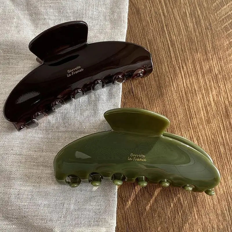 Acetate Large Hair Claw Clip Korean Style Strong Grip for All Hair Types