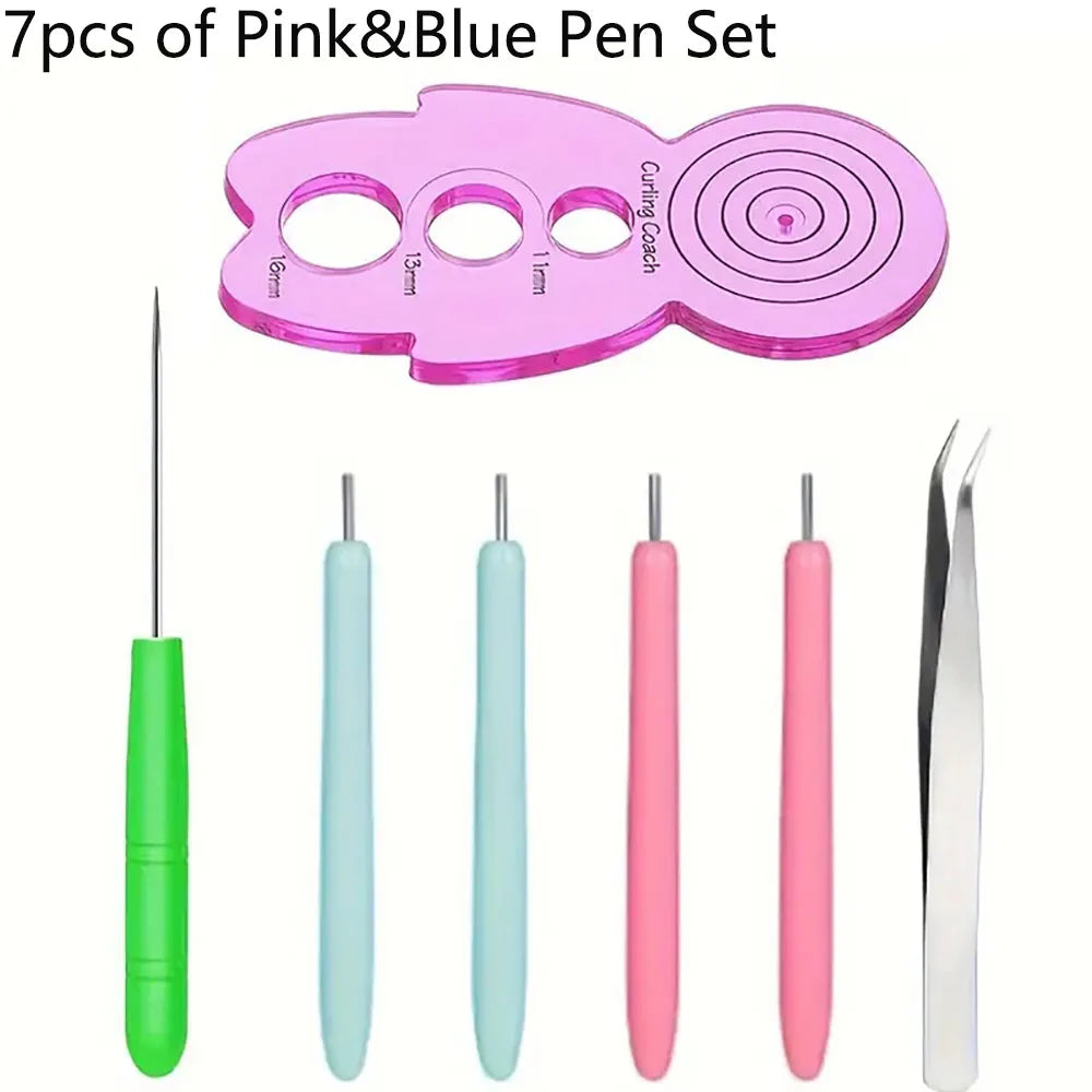 Paper Quilling Tools Set | Slotted Needle Pen Kit for DIY Paper Craft additional angle