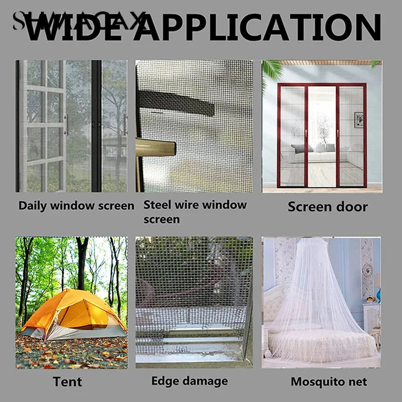Window Mosquito Net Repair Tape | Self-Adhesive Screen Patch for Holes and Tears lifestyle view