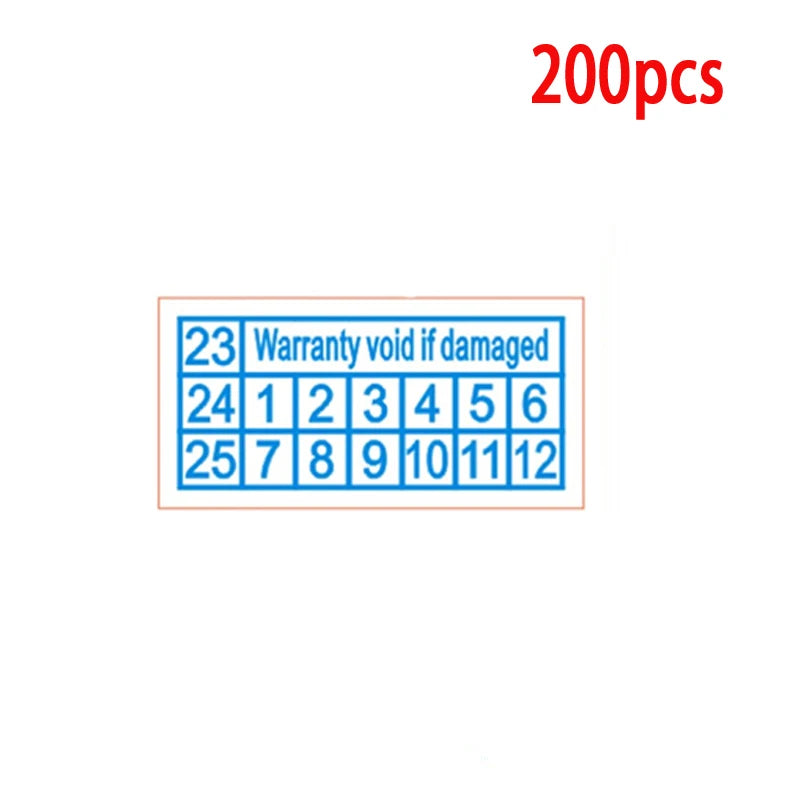 Tamper Proof Void Labels | Disposable Security Seal Stickers additional angle