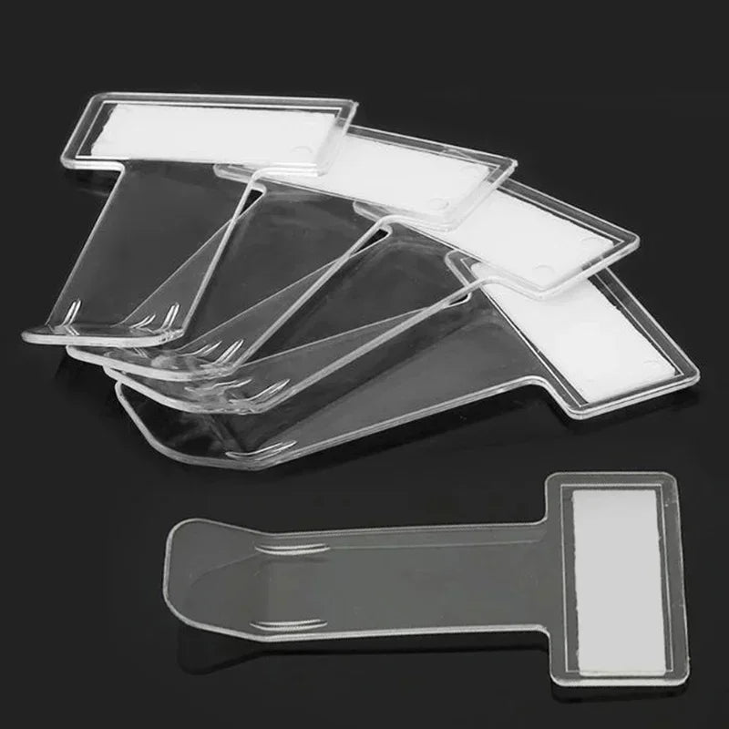 Car Window Fastener Stickers Plastic Ticket Holder Transparent Temporary Parking Business Card Holder Car Interior Accessories
