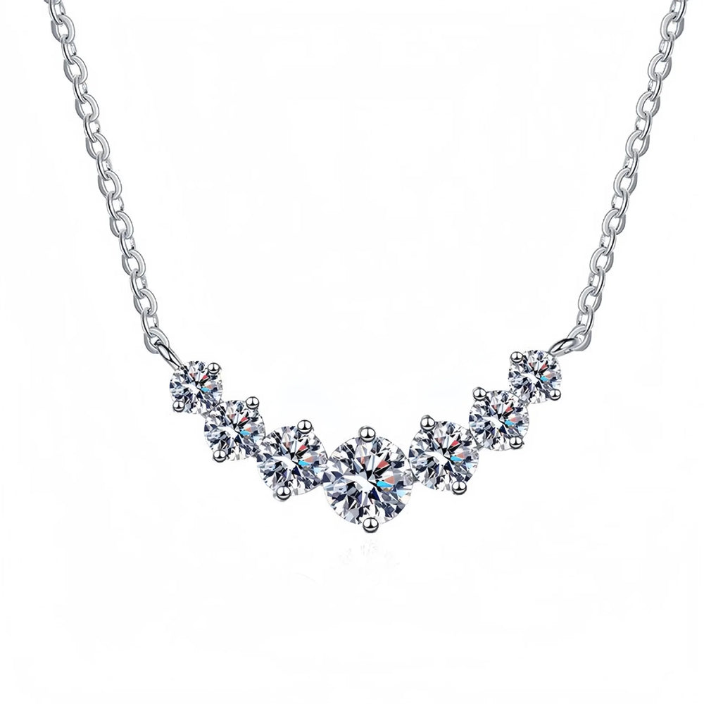 925 Sterling Silver Necklace Pendant 5A Zircon Fashion for Women Wedding Jewelry Enga lifestyle view