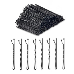 50/100/200Pcs Bobby Pins Black Hair Pins Premium Wavy Black Bobby Pins Hair Clips Suitable for All H