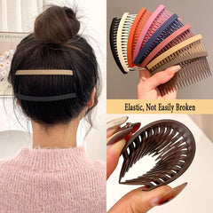 1/3pcs ZYFHTT Solid Color Acrylic Hair Clips for Women Versatile Elegant Hair Stick F alternate view