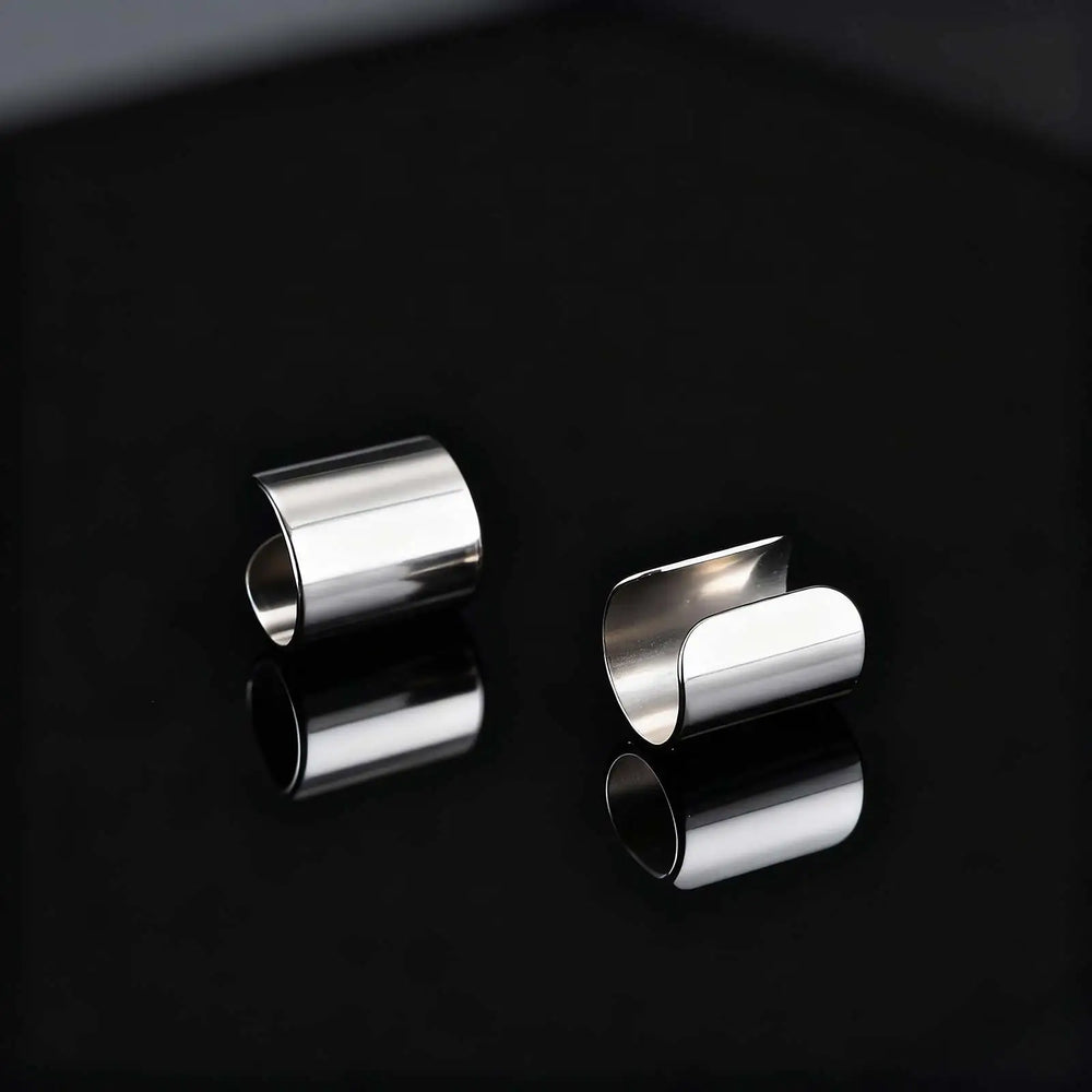 Trendy Simple Long Tube U-shaped Stainless Steel Ear Bone Clip For Men, Geometric Non Pi detail view