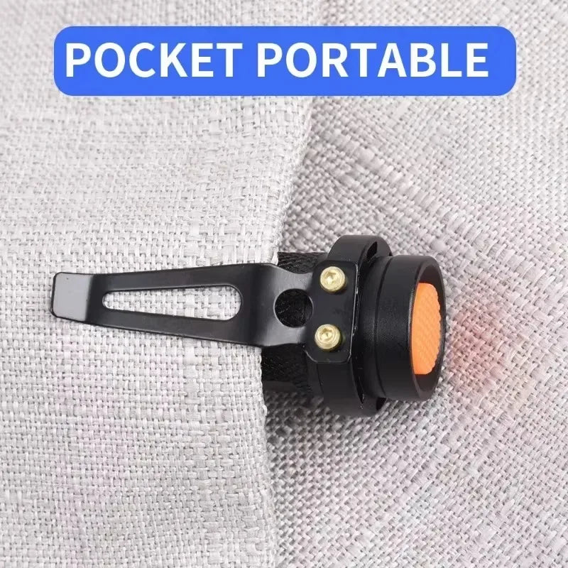 UV LED Flashlight Portable Blacklight | 365/395nm Dual Wavelength Pet Urine Detector close-up view