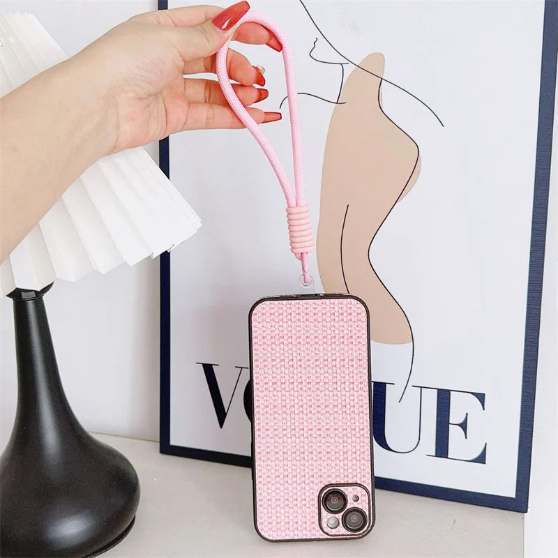 Mobile Phone Lanyard Strap Hanging Chain Ring Cord With Patch Wrist Strap For Cell additional angle
