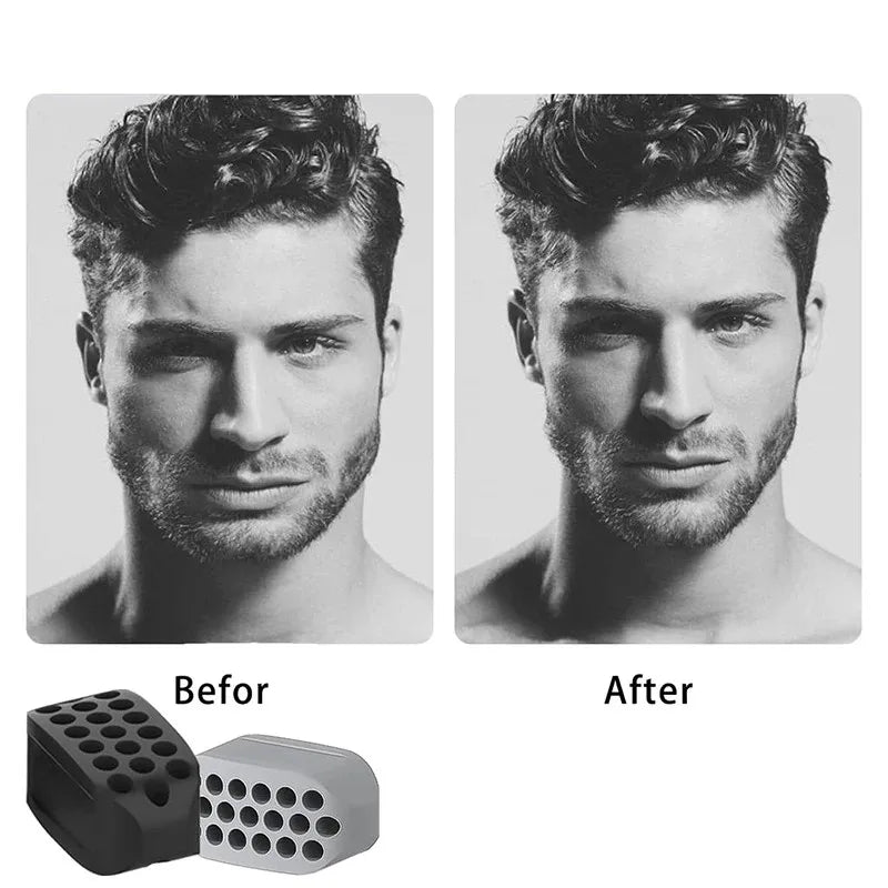 Silicone Jaw Exerciser | Facial Toner and Jawline Fitness Ball for Double Chin additional angle