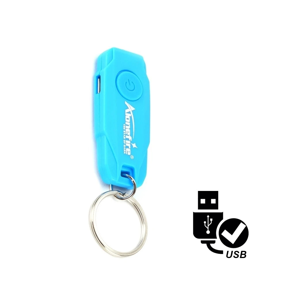 Mini LED Keychain Light | USB Rechargeable Compact Flashlight alternate view