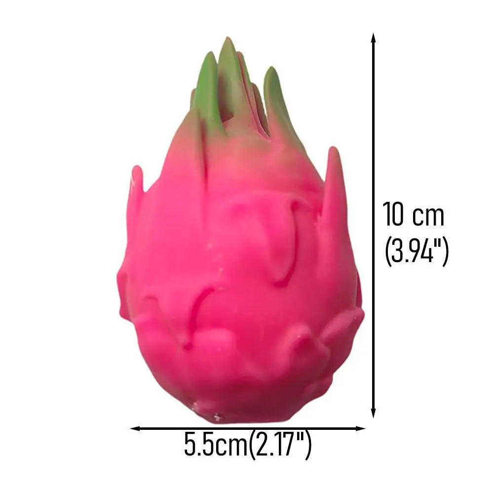 Funny Dragon Fruit Squeeze Ball | Simulation Fruit Squishy Fidget Sensory Toy additional angle