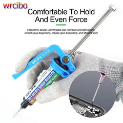 RELIFE 5CC-10CC Rosin Flux Barrel Extruder | Manual Labor-Saving Glue Gun for Syringe