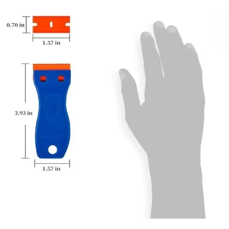 Plastic Razor Blade Scraper Sticker Remover for Glass